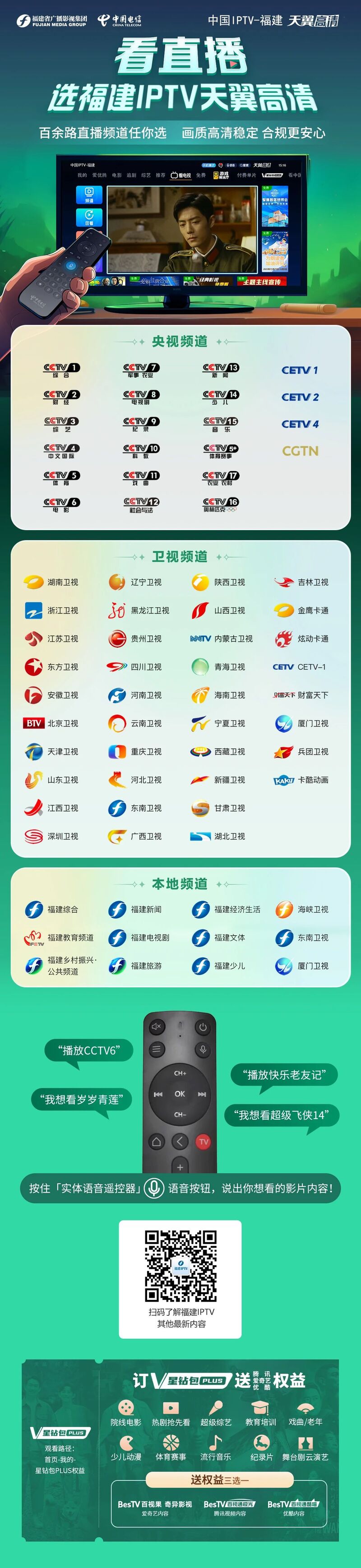 福建iptv:百余路直播频道任你选